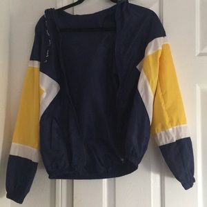 Blue windbreaker